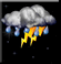 pluie mod�r�e, Thunderstormovercast